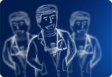 Иллюстрация для медицинского сайта PsyDome