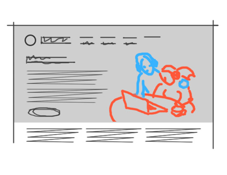 Иллюстрация для сайта компании УниWeb