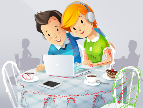 Иллюстрация для сайта компании УниWeb