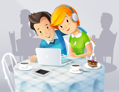 Иллюстрация для сайта компании УниWeb